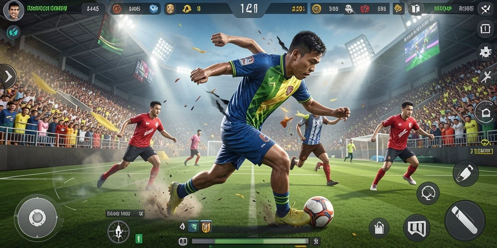 Tampilan utama game 3446 dengan gameplay olahraga yang seru.