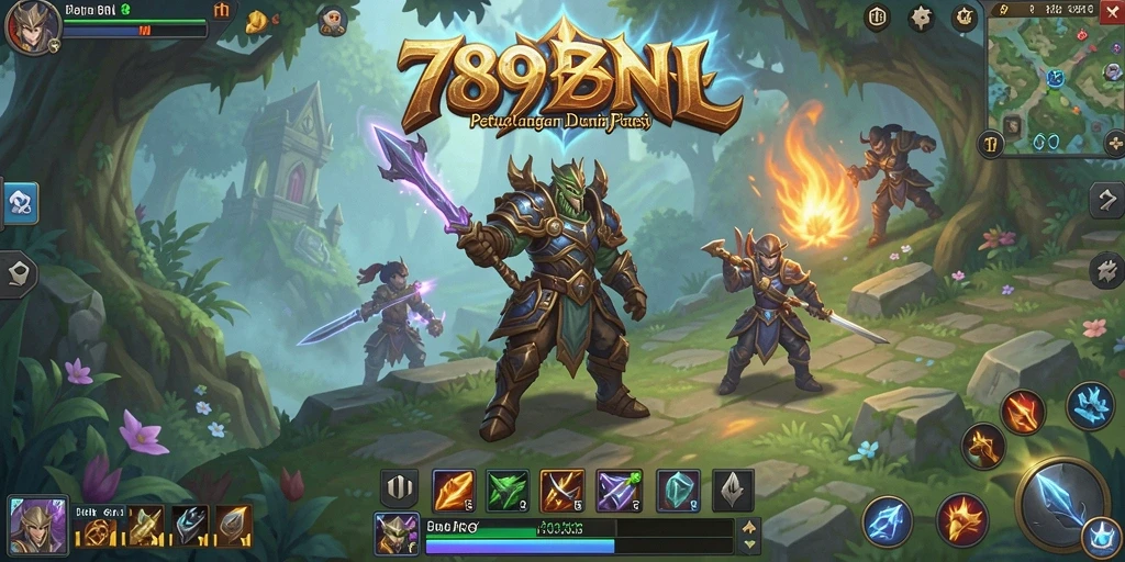 Screenshot gameplay 789BNL dengan aksi pertarungan mendebarkan.