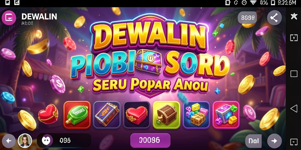 Tampilan menarik gameplay DEWALIN dengan variasi Slot yang beragam.
