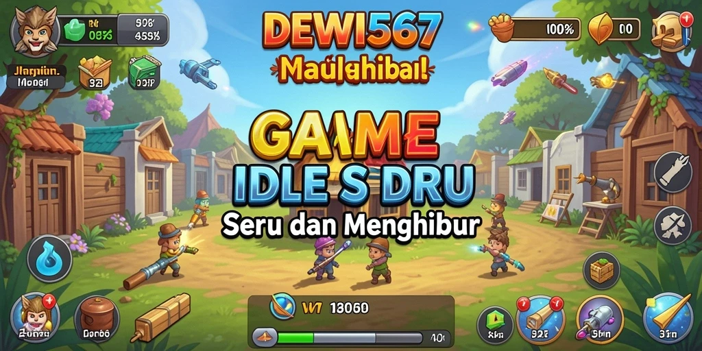 Tampilan menarik gameplay DEWI567 dengan karakter dan strategi Idle.