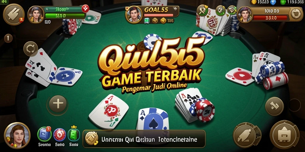 Tampilan gameplay seru dari QiuQiu di GOAL55.