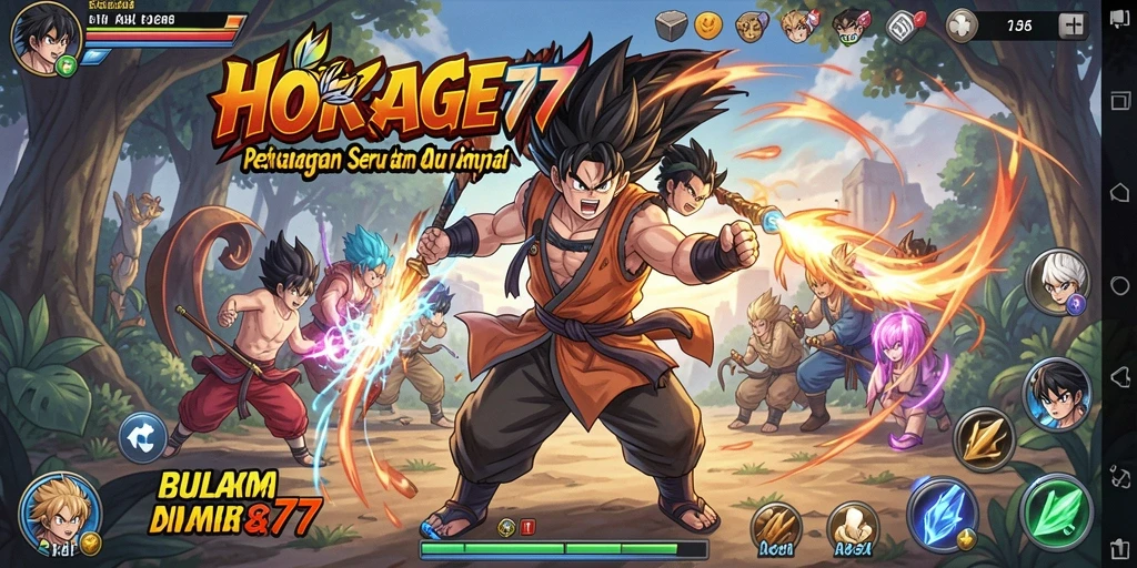 Screenshot gameplay HOKAGE77 dengan karakter anime yang menawan.