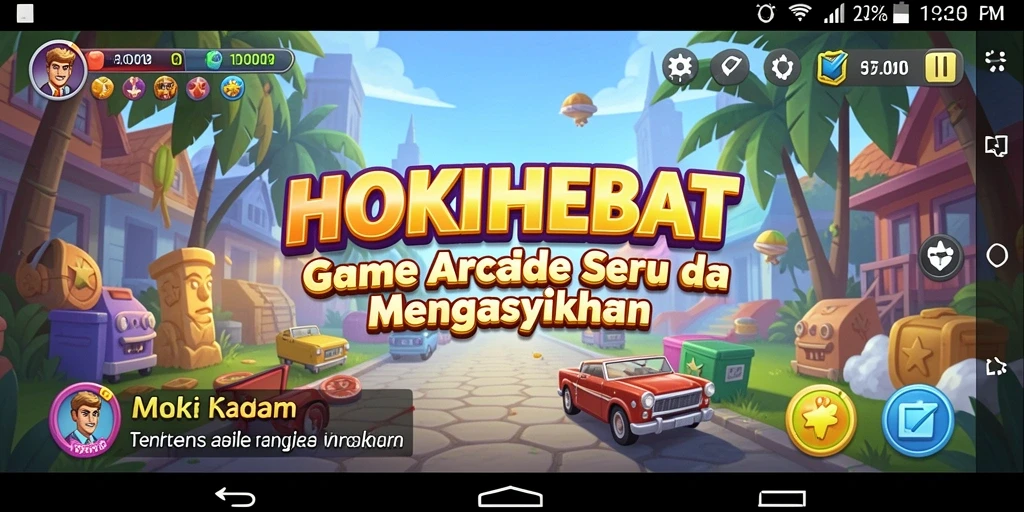 Gameplay HOKIHEBAT yang seru dan mendebarkan dalam setiap level.