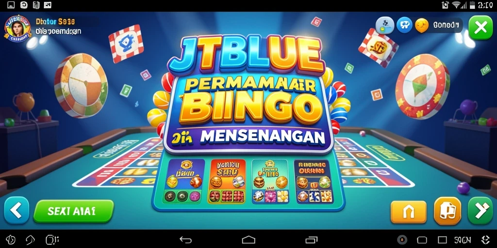 Screenshot gameplay JTBLUE menampilkan keseruan bermain Bingo.