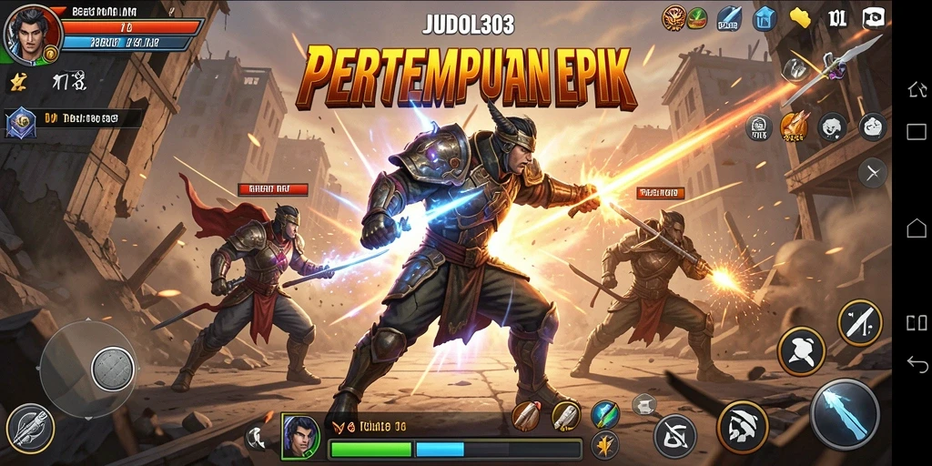 Tampilan seru dari gameplay Battle Royale di JUDOL303.