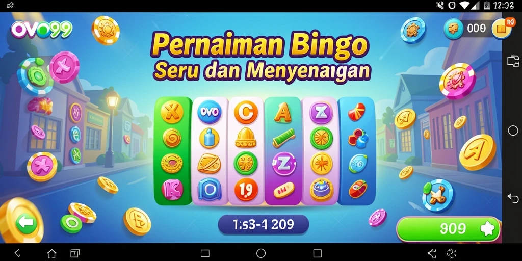 Screenshot OVO99 menunjukkan gameplay Bingo yang seru dan interaktif.