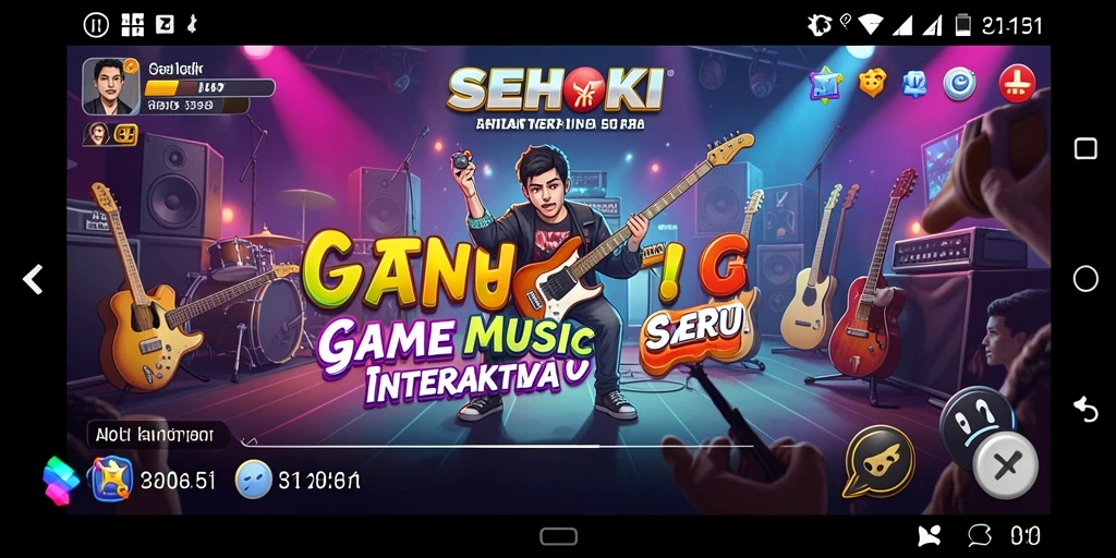 Tampilan screenshot gameplay SEHOKI dengan berbagai fitur bernyanyi.