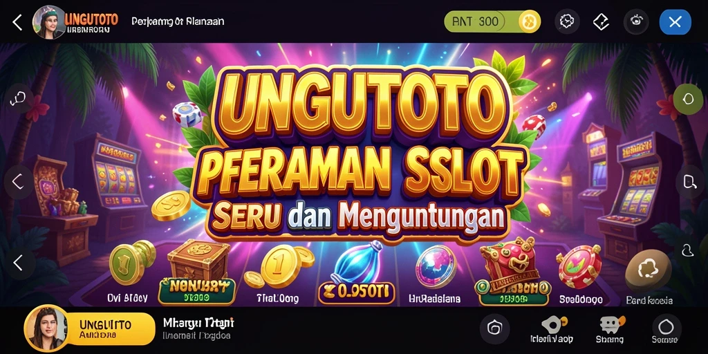 Tampilan gameplay Slot UNGUTOTO yang menarik dan penuh warna.